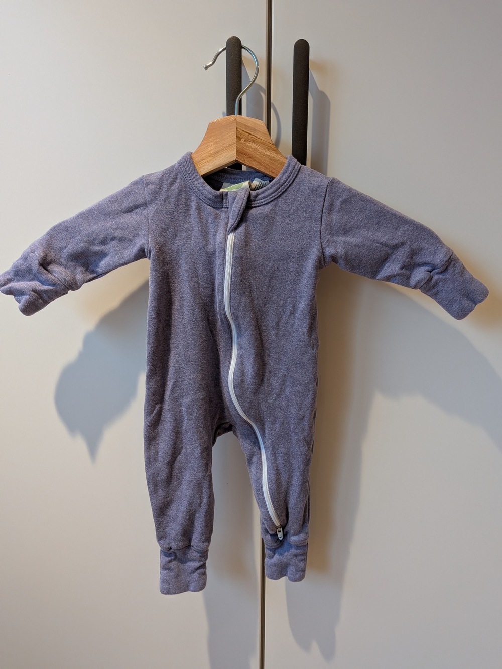 Parade Organics Purple Romper (0-3 Months)